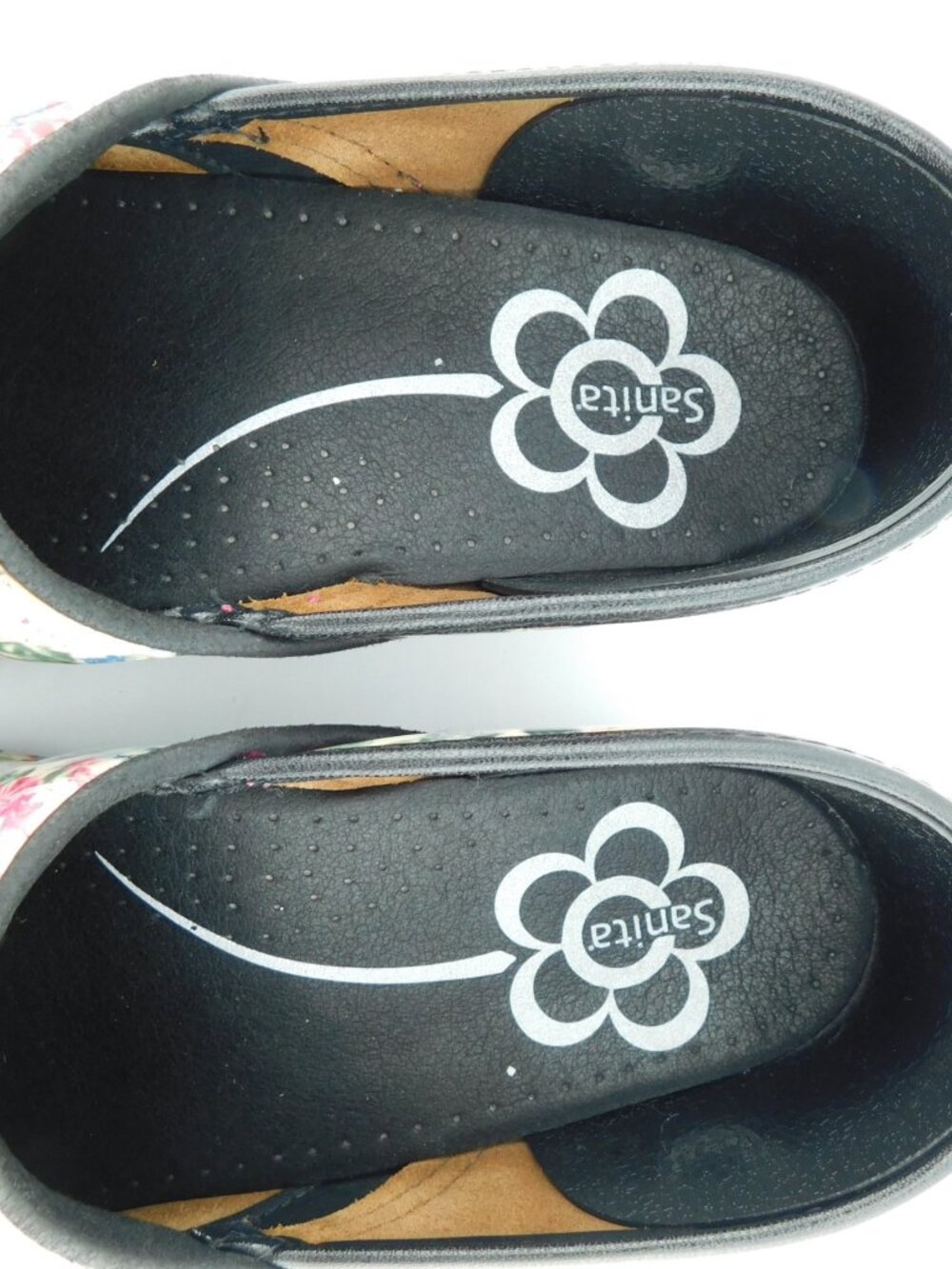 SANITA Floral Rose Patent Leather Clogs Shoes 40 - Picture 9 of 9